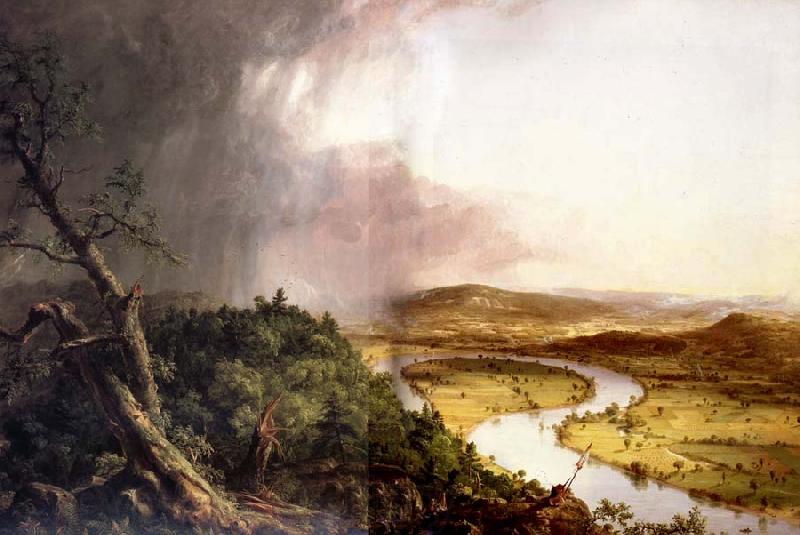 Thomas Cole Vue du mont Holyoke,pres de Northampton dans le Massachusetts Apres l'orage Norge oil painting art
